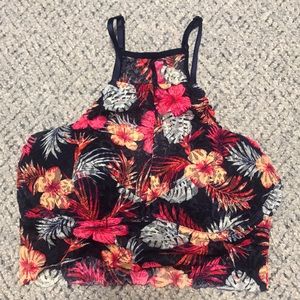 Tropical Lace Pink Bralette